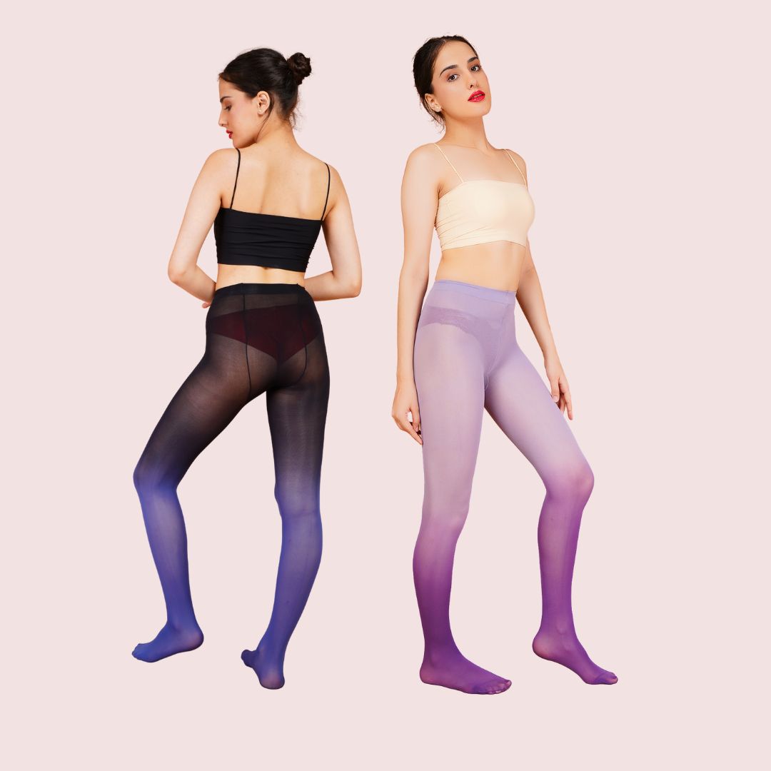 Fairy & Fade - Purple Ombre & Indigo Ombre Stockings