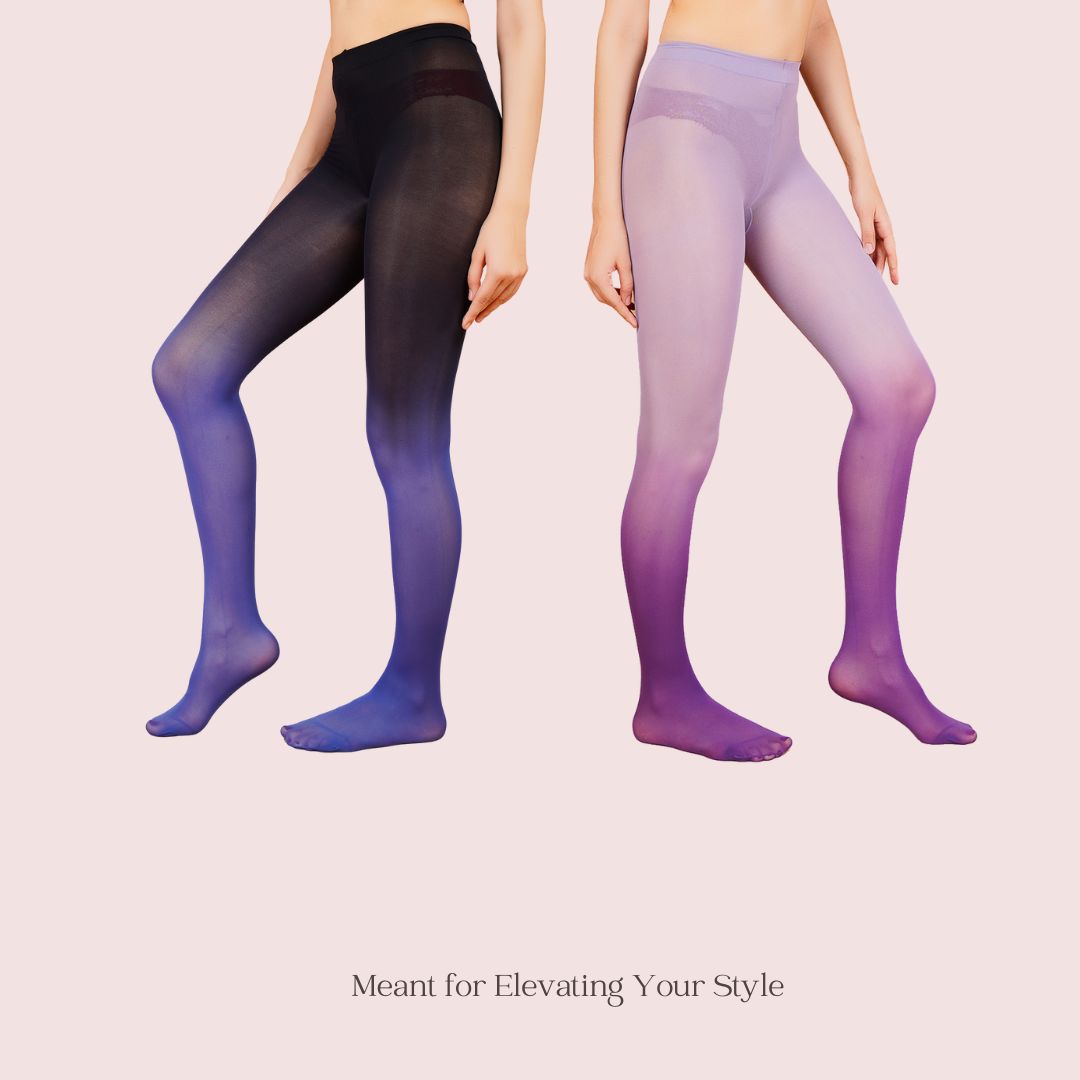 Fairy & Fade - Purple Ombre & Indigo Ombre Stockings