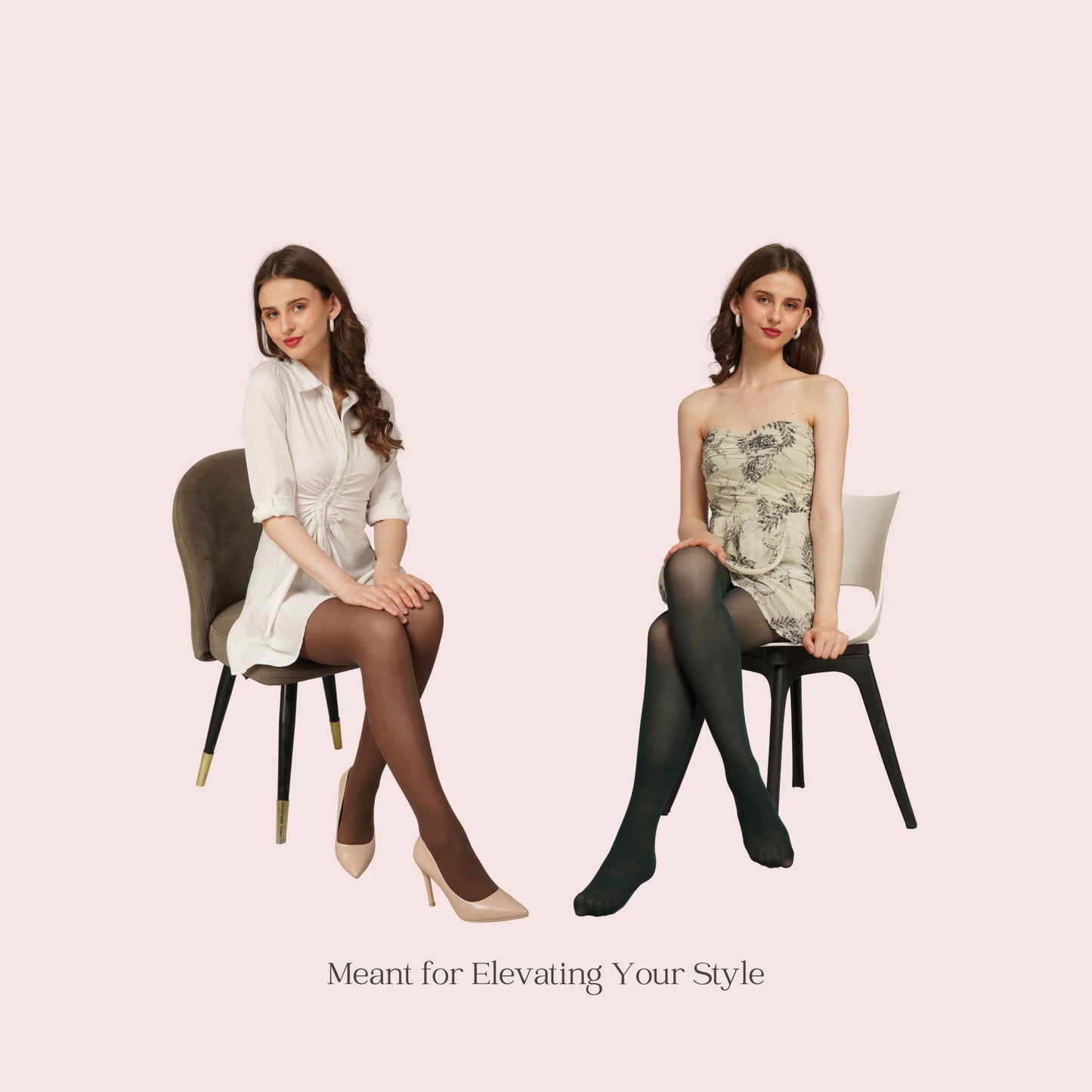 Earthy Allure - Brown & Green Stockings