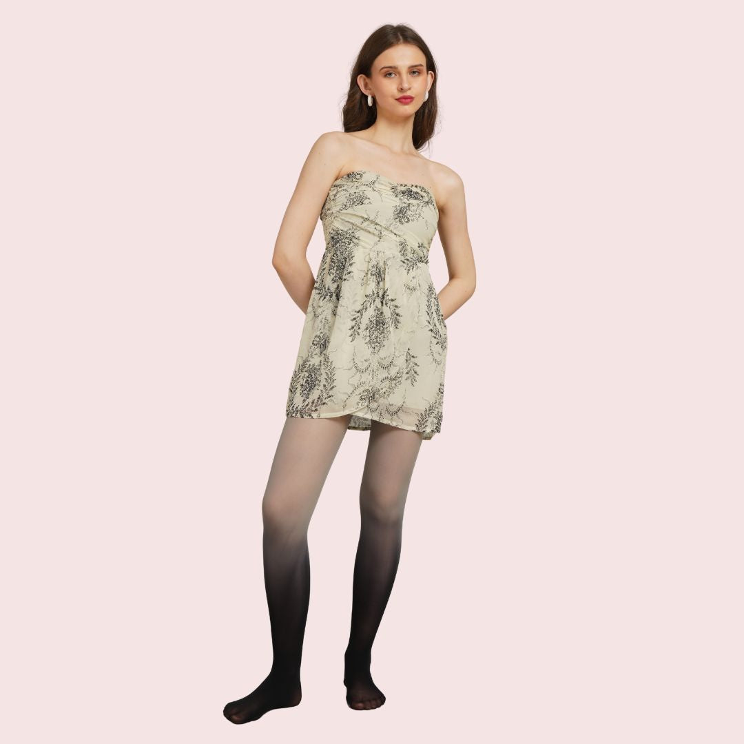 Dual Drama Gradient - Blue Ombre & Black Ombre Stockings