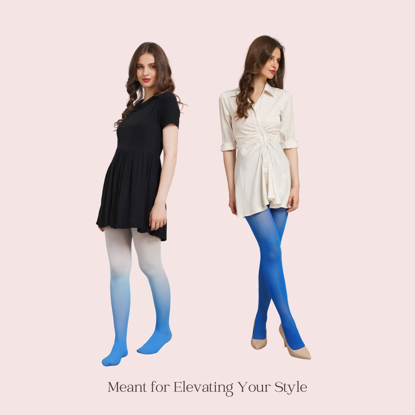 Blue Hour - Blue & Blue Ombre Stockings
