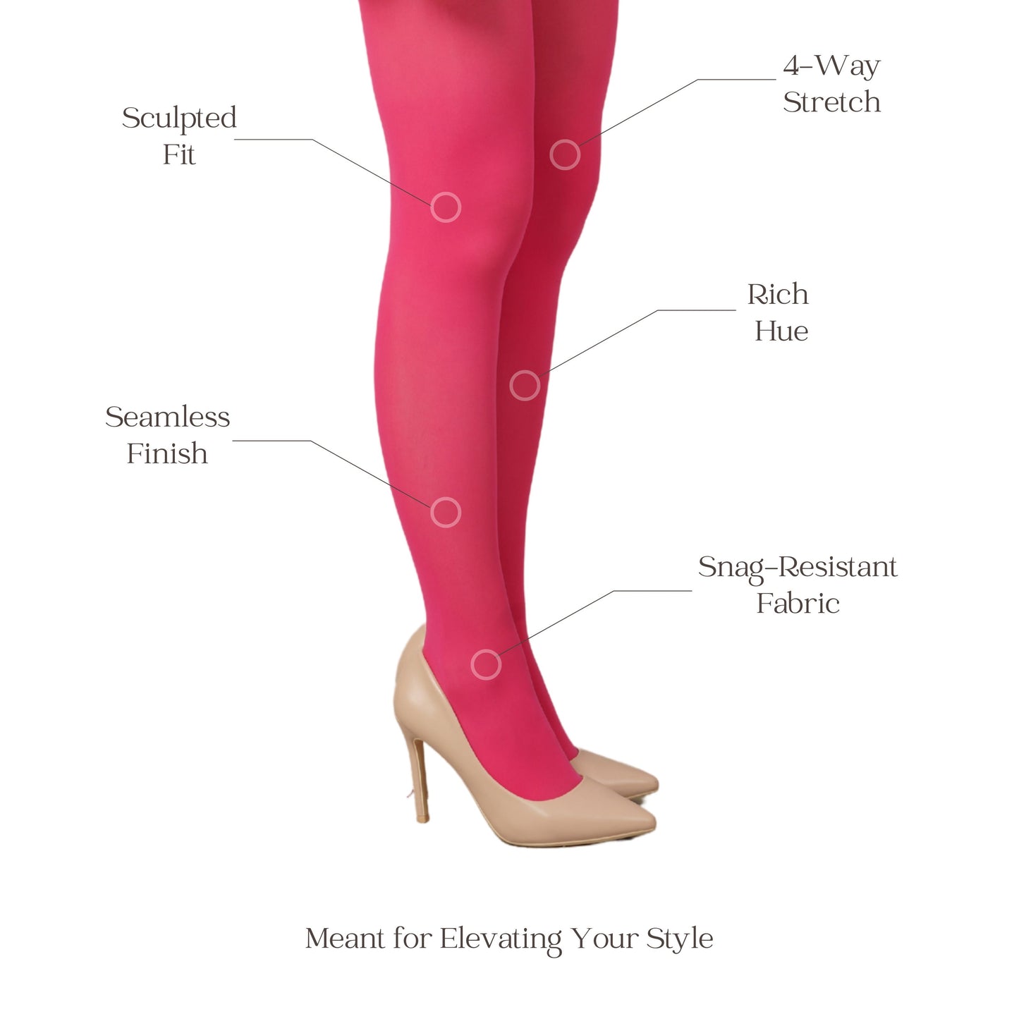 Dahlia Pink Stockings