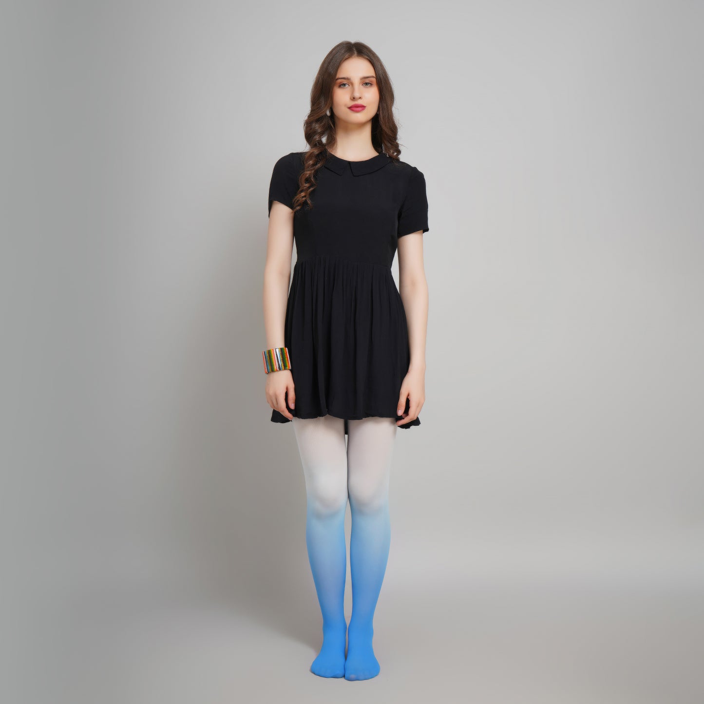 Celeste Gradient Stockings - Blue Ombre