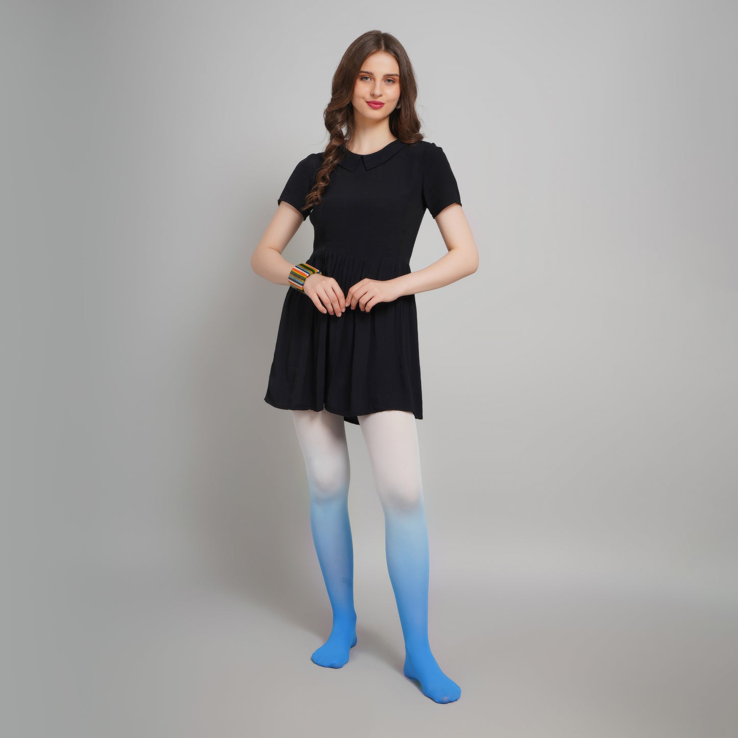 Celeste Gradient Stockings - Blue Ombre