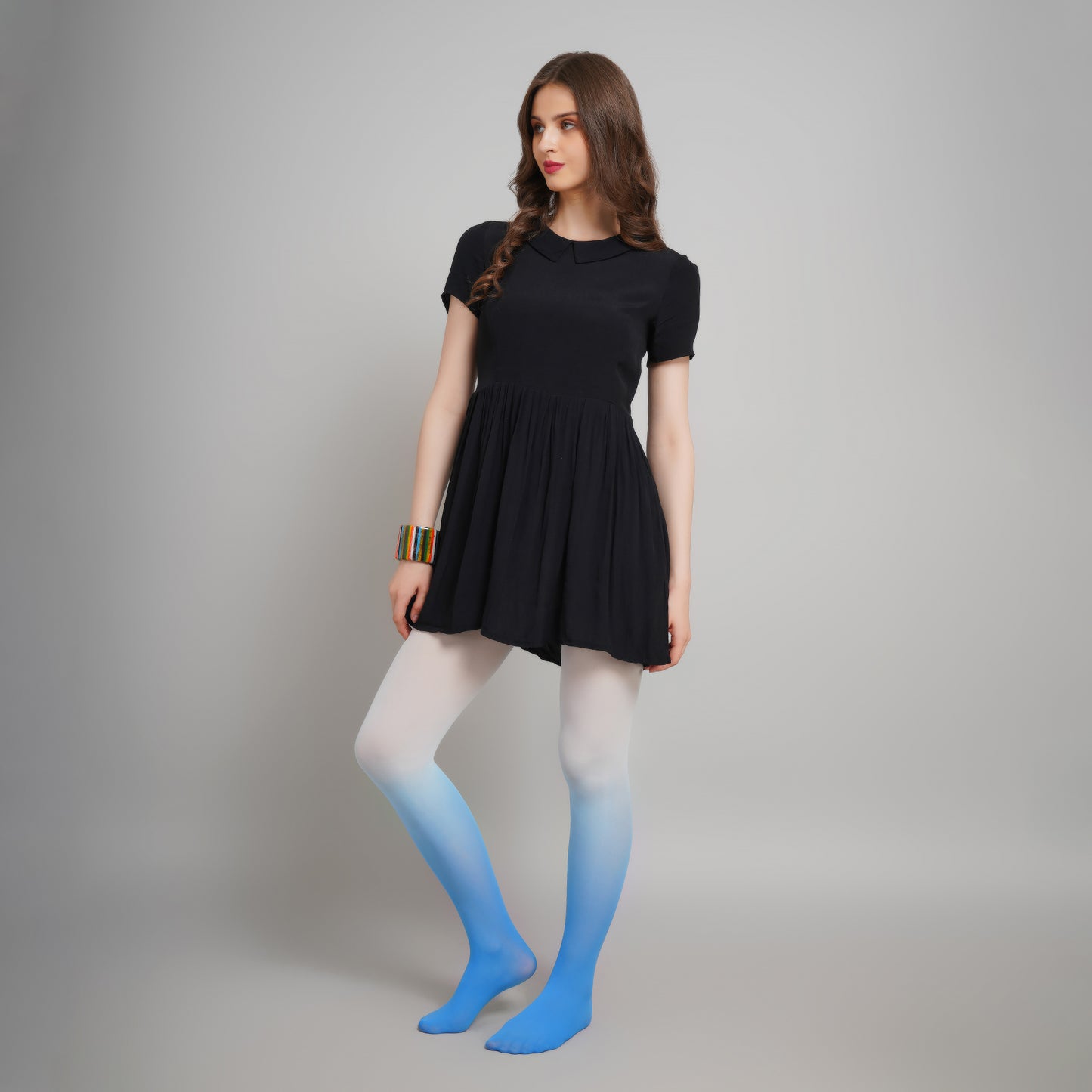 Celeste Gradient Stockings - Blue Ombre