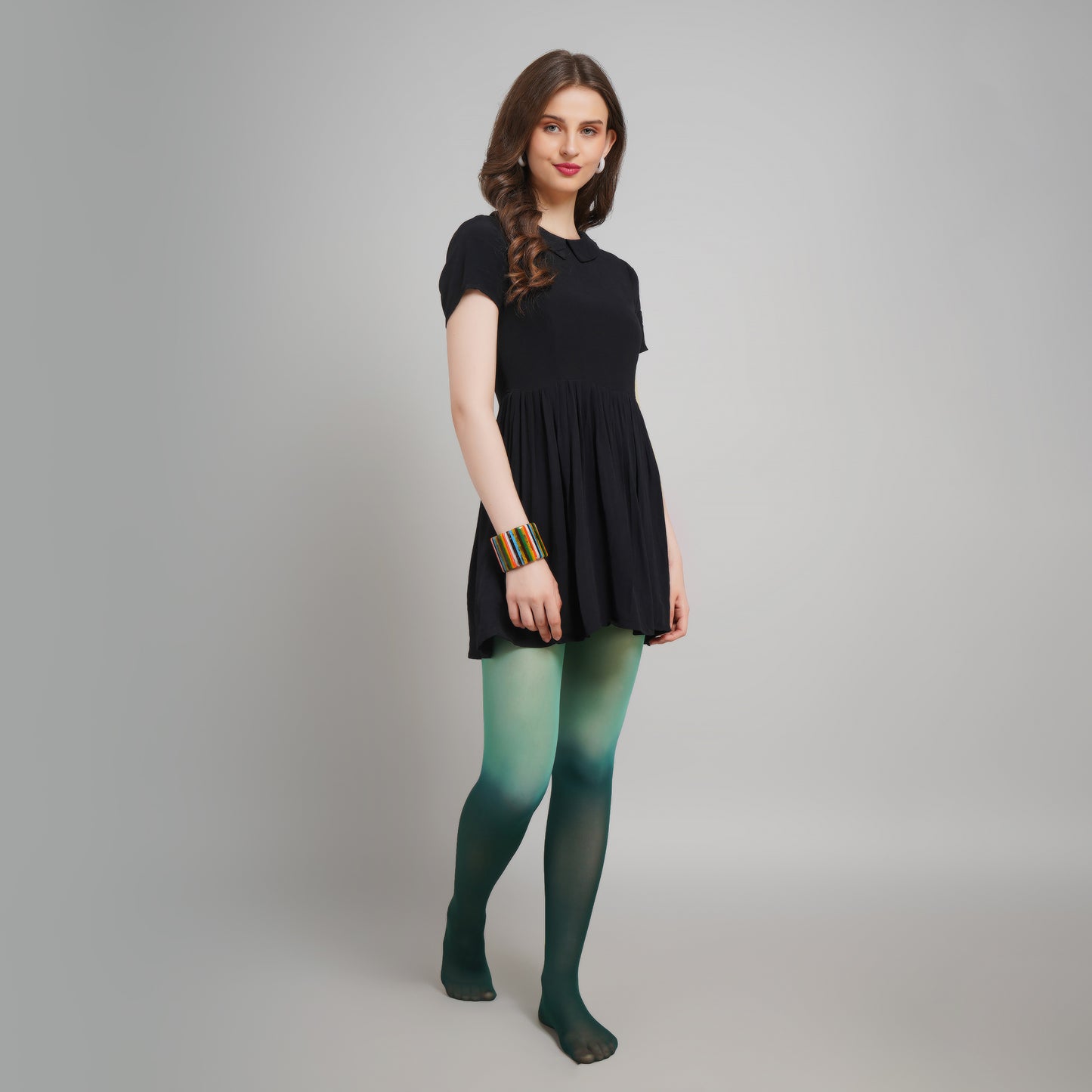 Aurora Gradient Stockings - Green Ombre
