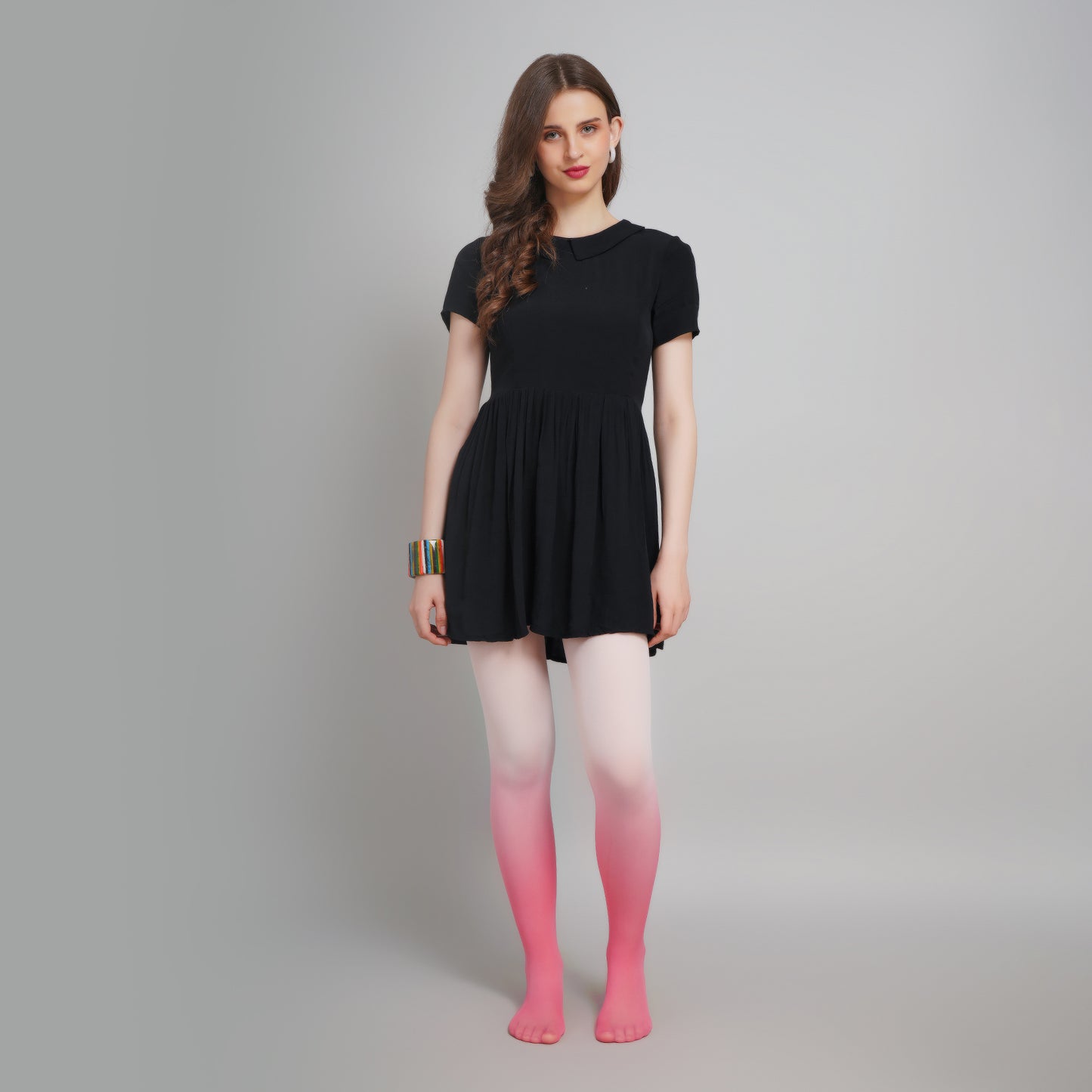 Nebula Gradient Stockings - Pink Ombre
