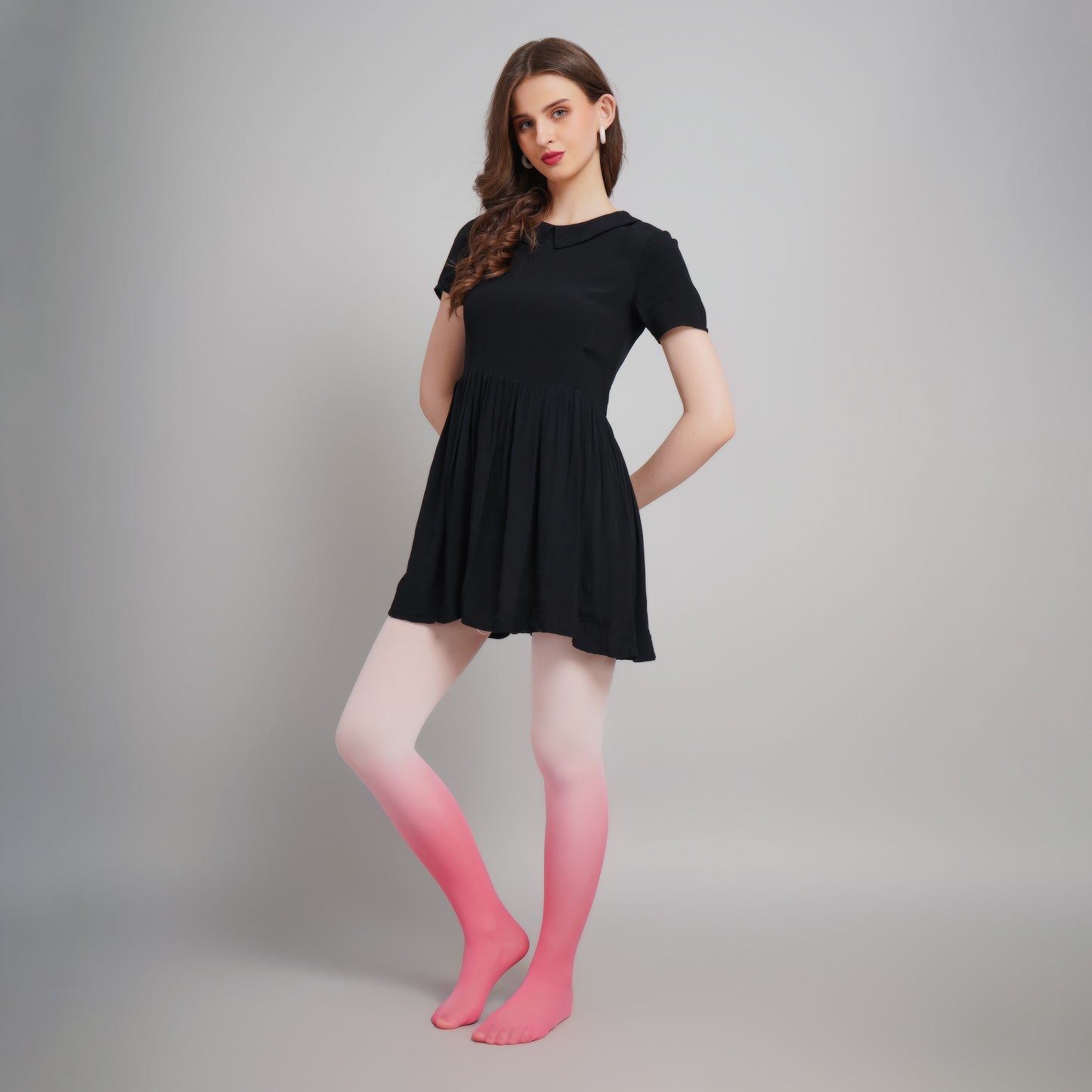Nebula Gradient Stockings - Pink Ombre