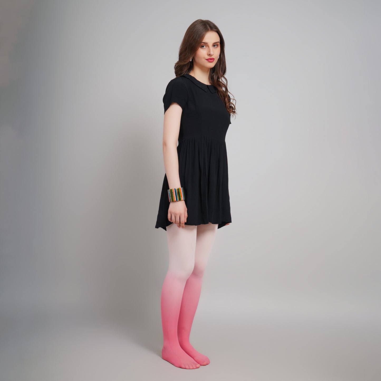 Nebula Gradient Stockings - Pink Ombre