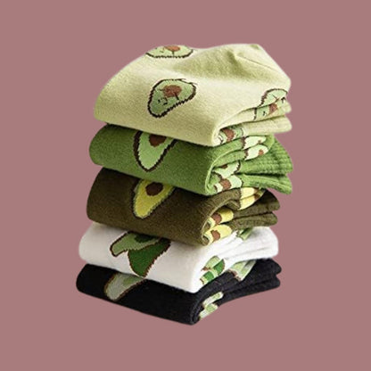 Kaapo Socks - Avocado Socks for Women in (Pack of 5)