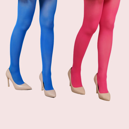 Bold Pair - Blue & Pink Stockings