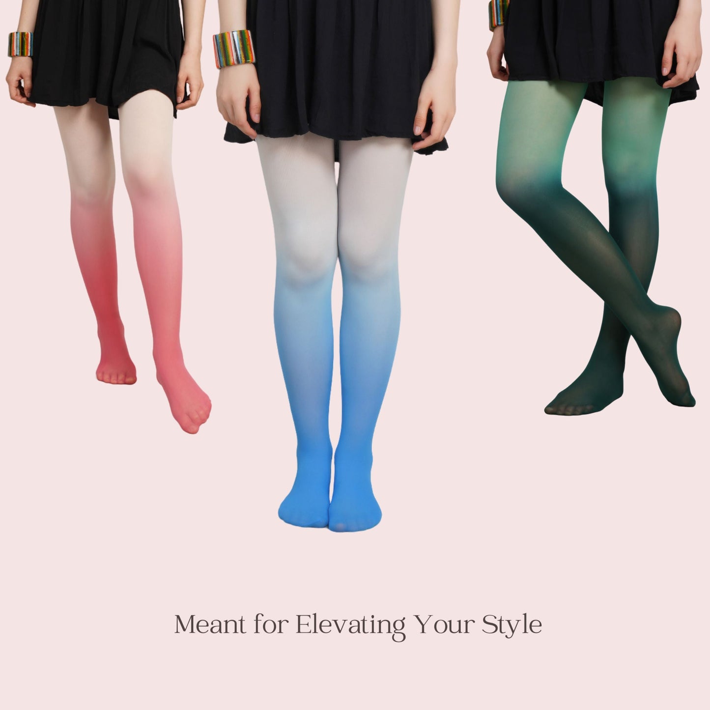 Fairy Dust - Green Ombre, Pink Ombre & Blue Ombre Stockings
