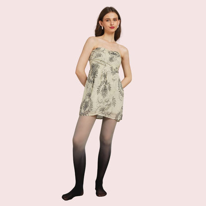 Dual Drama Gradient - Blue Ombre & Black Ombre Stockings