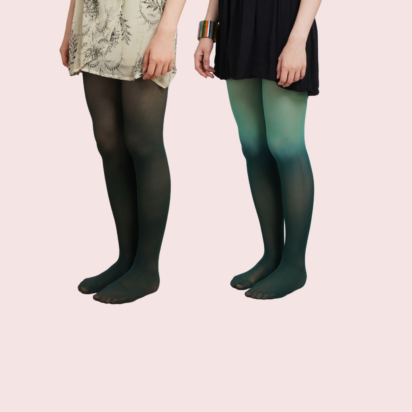 Goth Garden - Green & Green Ombre Stockings