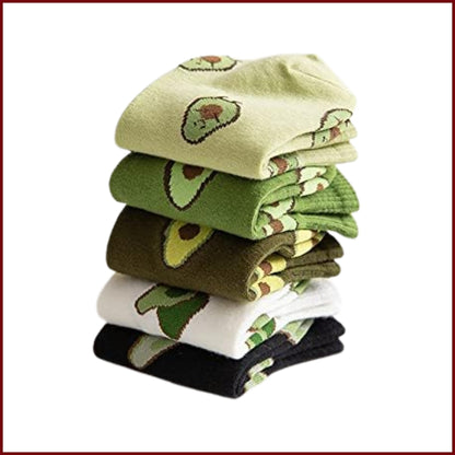 Kaapo Socks - Avocado Socks for Women in (Pack of 5)