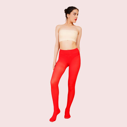 Radiant Reverie - Red and Purple Ombre Stockings
