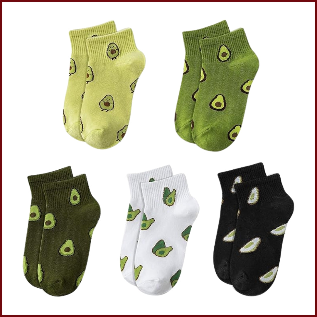 Kaapo Socks - Avocado Socks for Women in (Pack of 5)