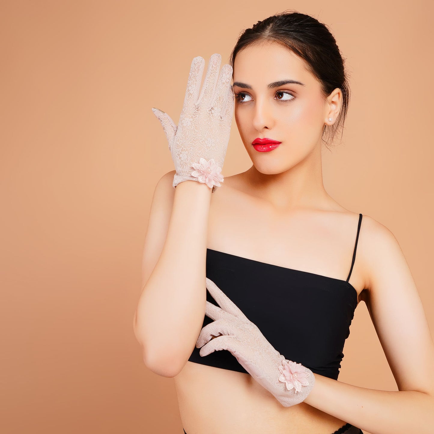 Wisteria Gloves - Pastel Lavender Elegant Gloves for Women