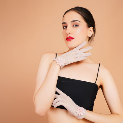 Wisteria Gloves - Pastel Lavender Elegant Gloves for Women