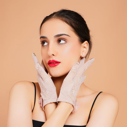 Wisteria Gloves - Pastel Lavender Elegant Gloves for Women