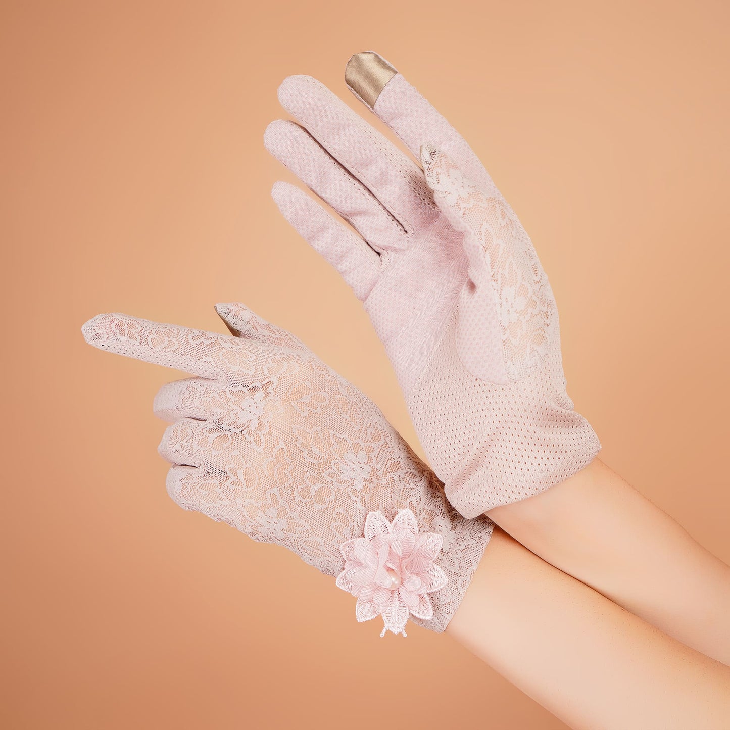 Wisteria Gloves - Pastel Lavender Elegant Gloves for Women