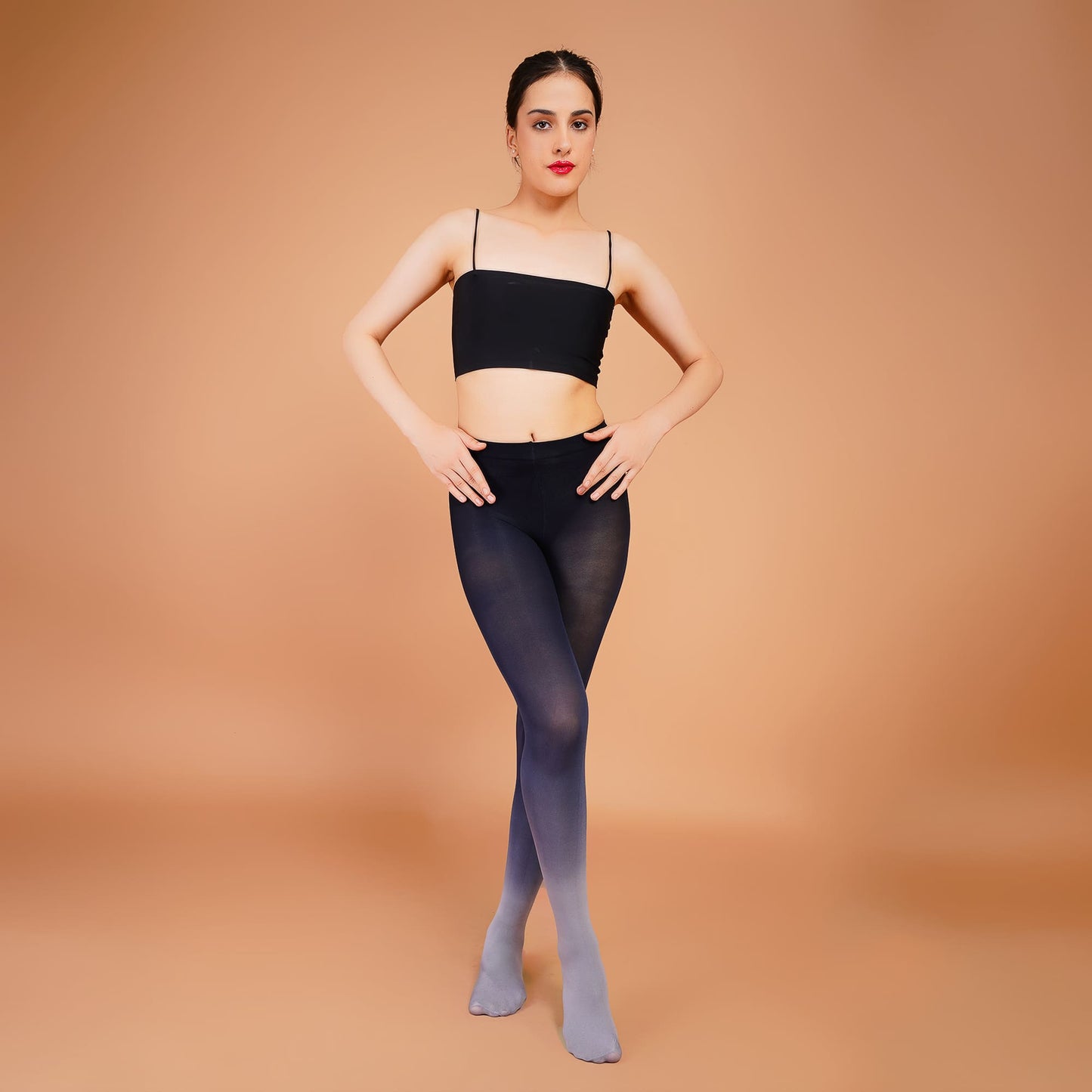 Obsidian Gradient Stockings – Grey Ombre