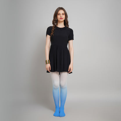 Celeste Gradient Stockings - Blue Ombre