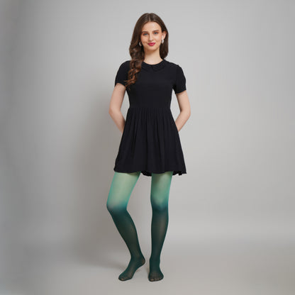 Aurora Gradient Stockings - Green Ombre