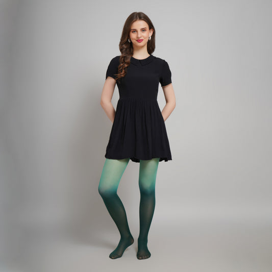 Aurora Gradient Stockings - Green Ombre