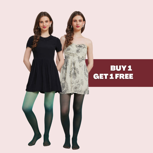Goth Garden - Green & Green Ombre Stockings